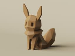Low-poly Eevee - Remastered 3d model