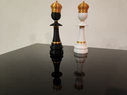 Large Chess Pawn with fashion accessories 3d model
