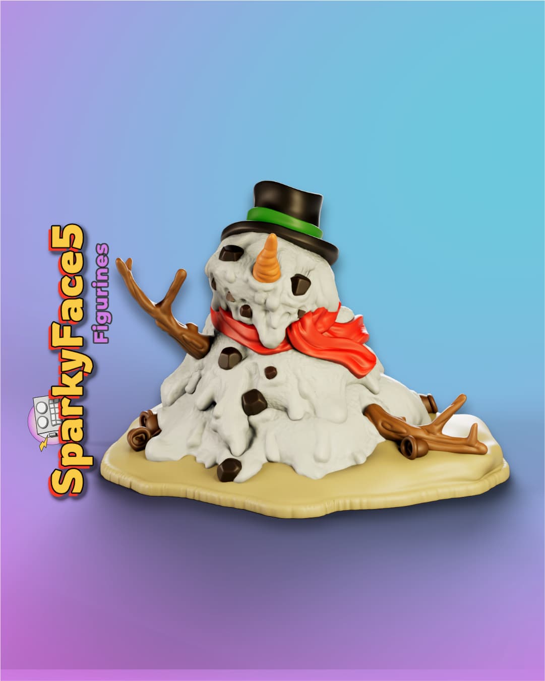 Aussie Snowman 3d model