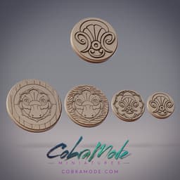 Platypus Insignia Base Pack (4pcs) 3d model