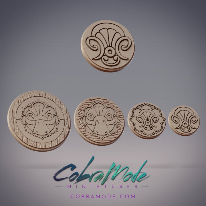 Platypus Insignia Base Pack (4pcs) 3d model