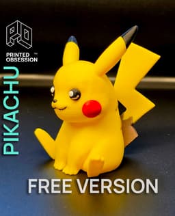 Pikachu - Pokemon - Free Version - Full Color via Membership 3d model