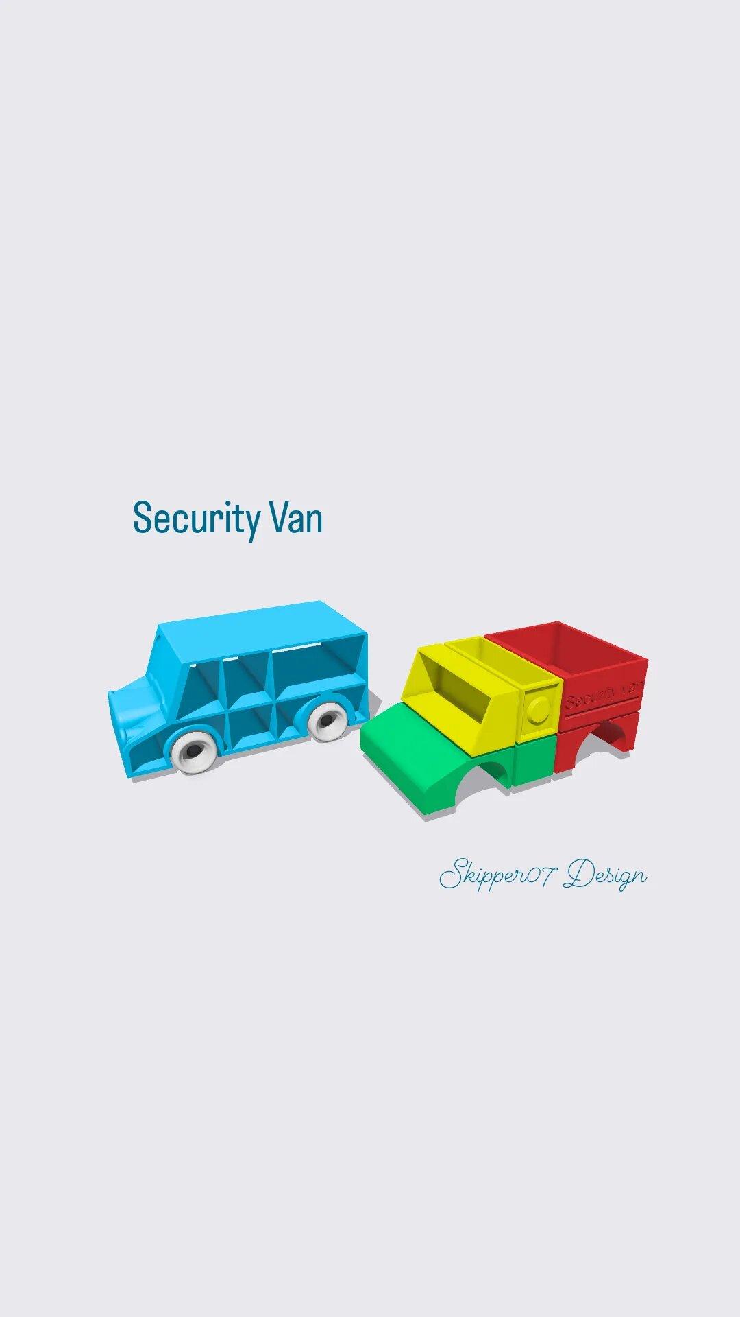 Security van 3d model