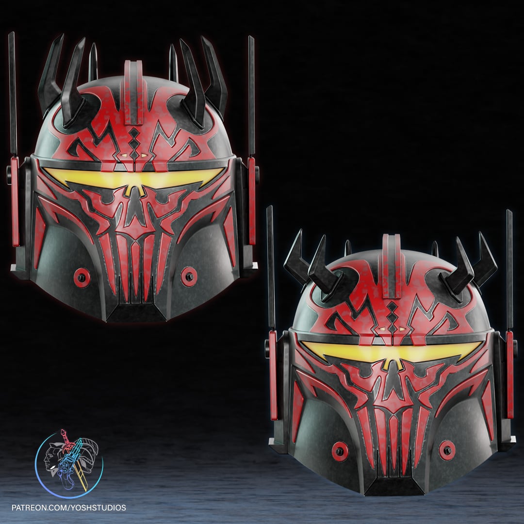 Val Serath Darth Maul Helmet 3D Printer STL file 3d model