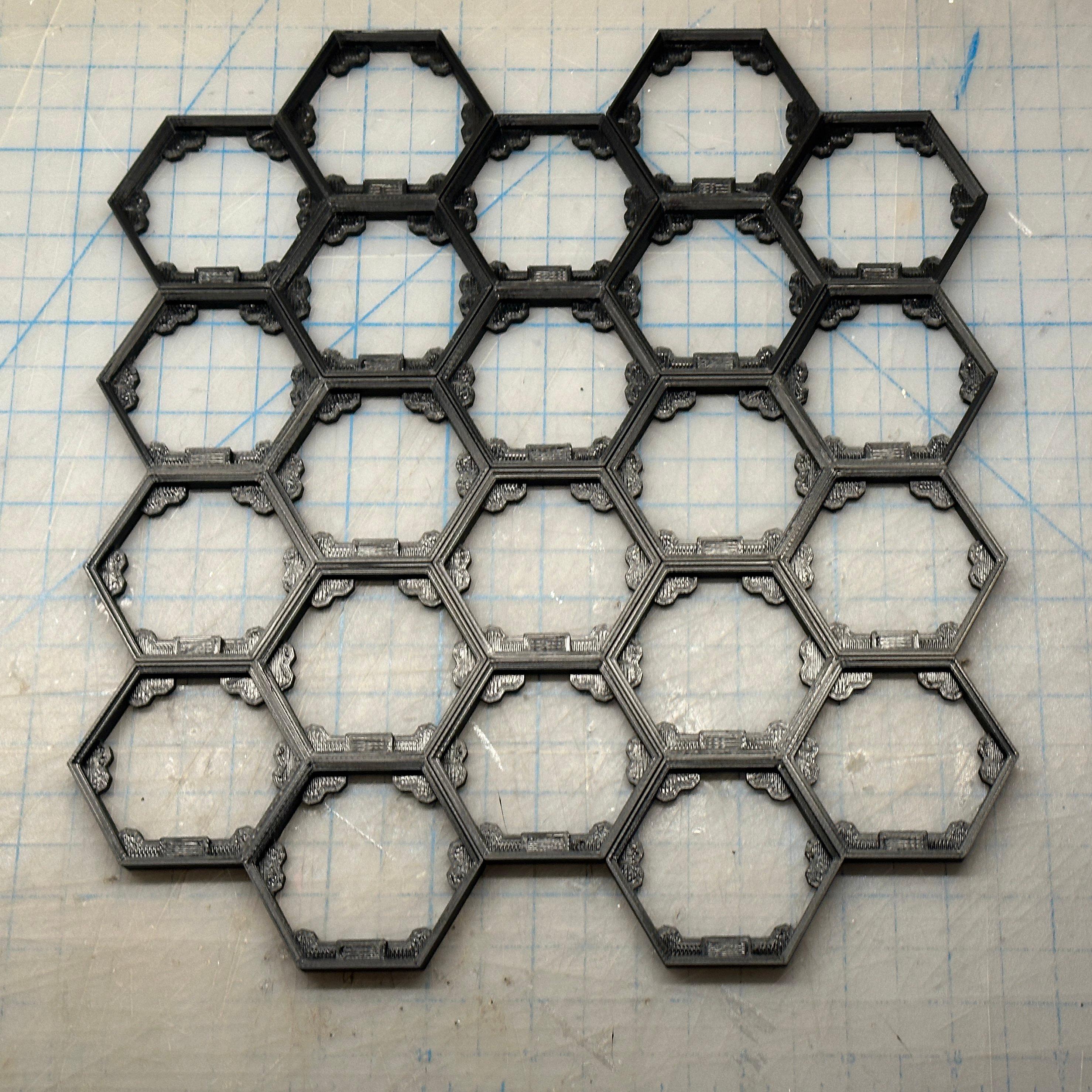 Hextraction_Board_[for small printers] 3d model