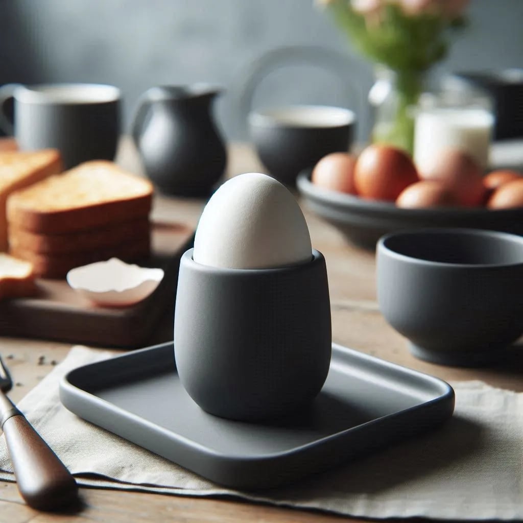 Egg Cup with Coaster 3d model