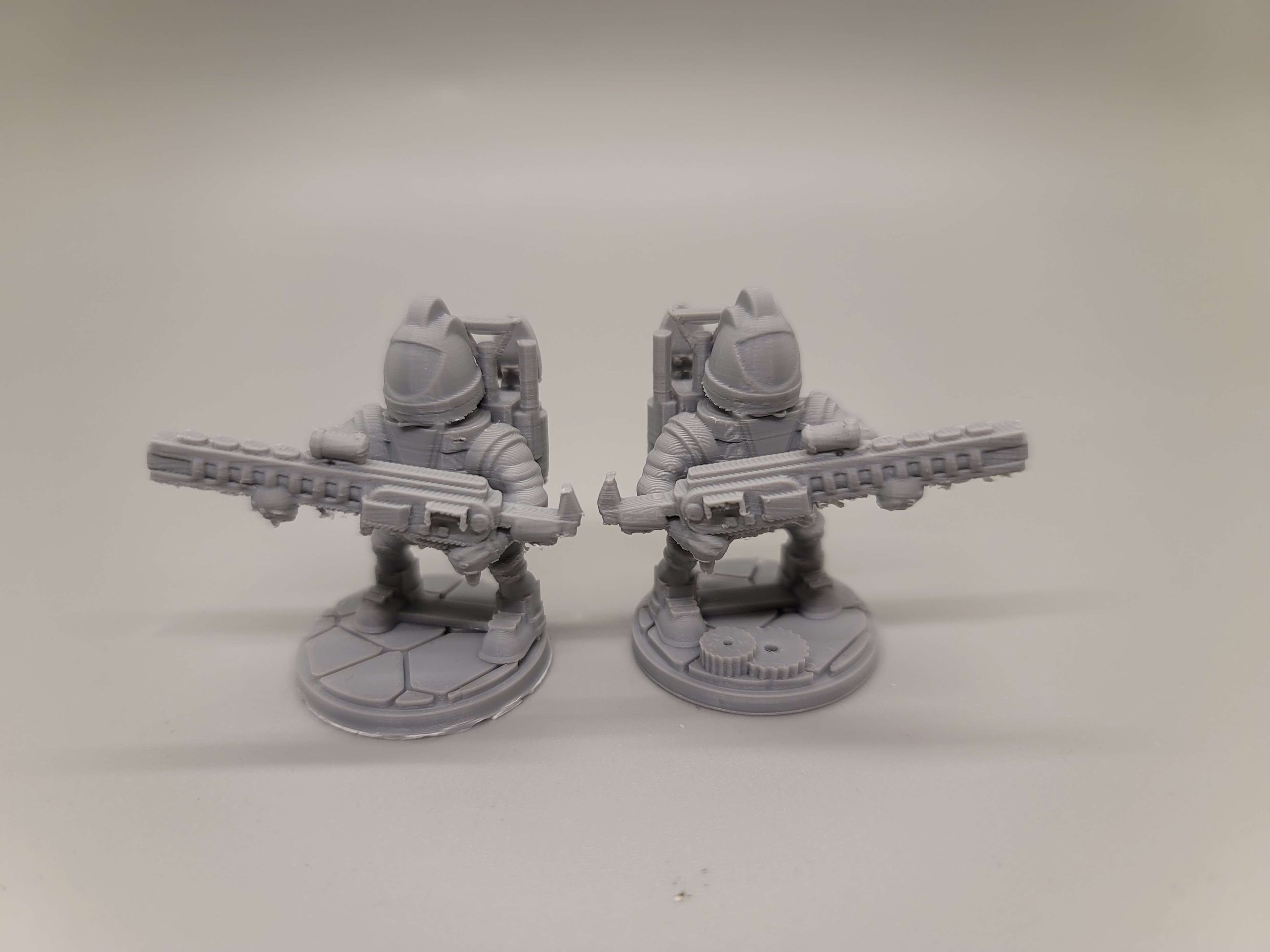 FHW Cosmic Prosper Union Heavy Trooper with Railgun 3d model