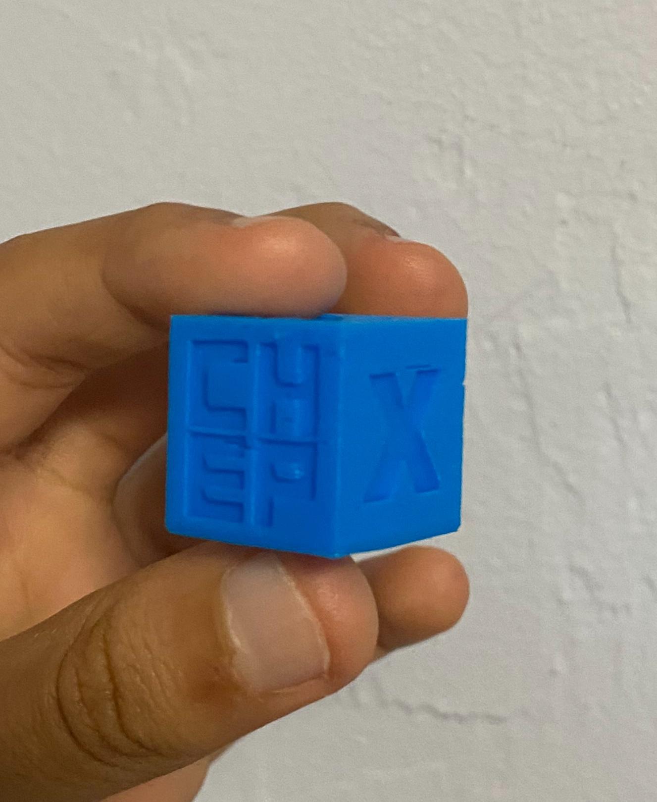 CHEP Cube - Calibration Cube - Good Print, Minor Issues. - 3d model
