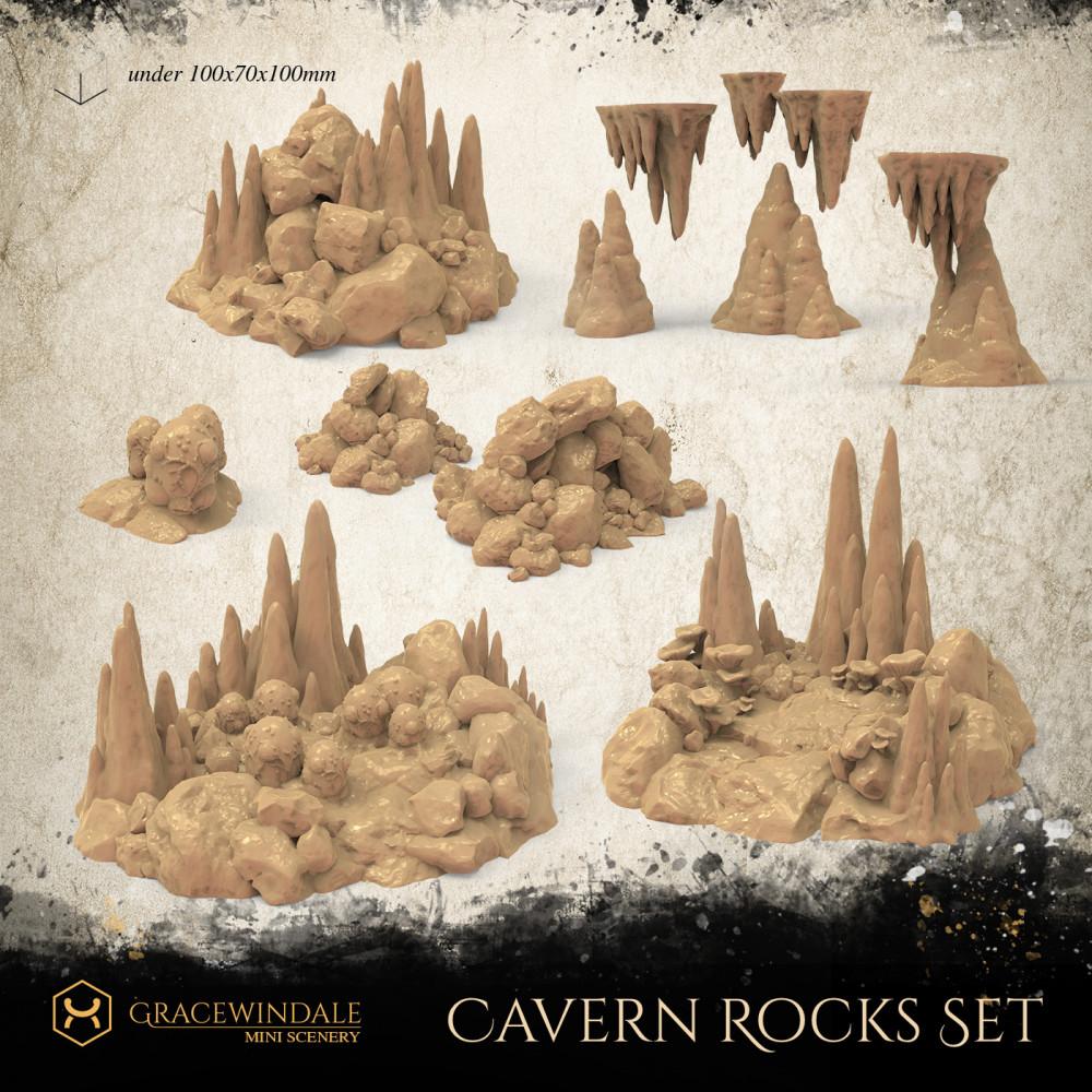 Cave Rocks Set 3d model