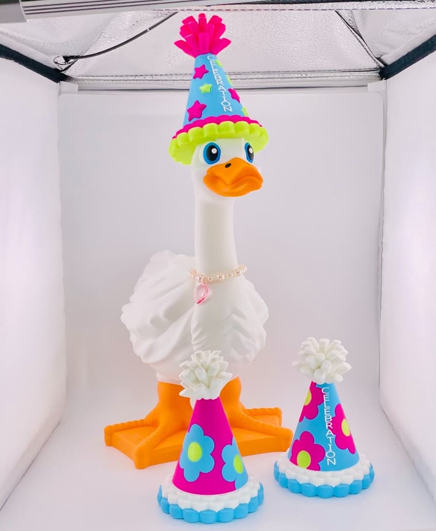 Party Hat Set Goose Gear for Porch Goose 3d model