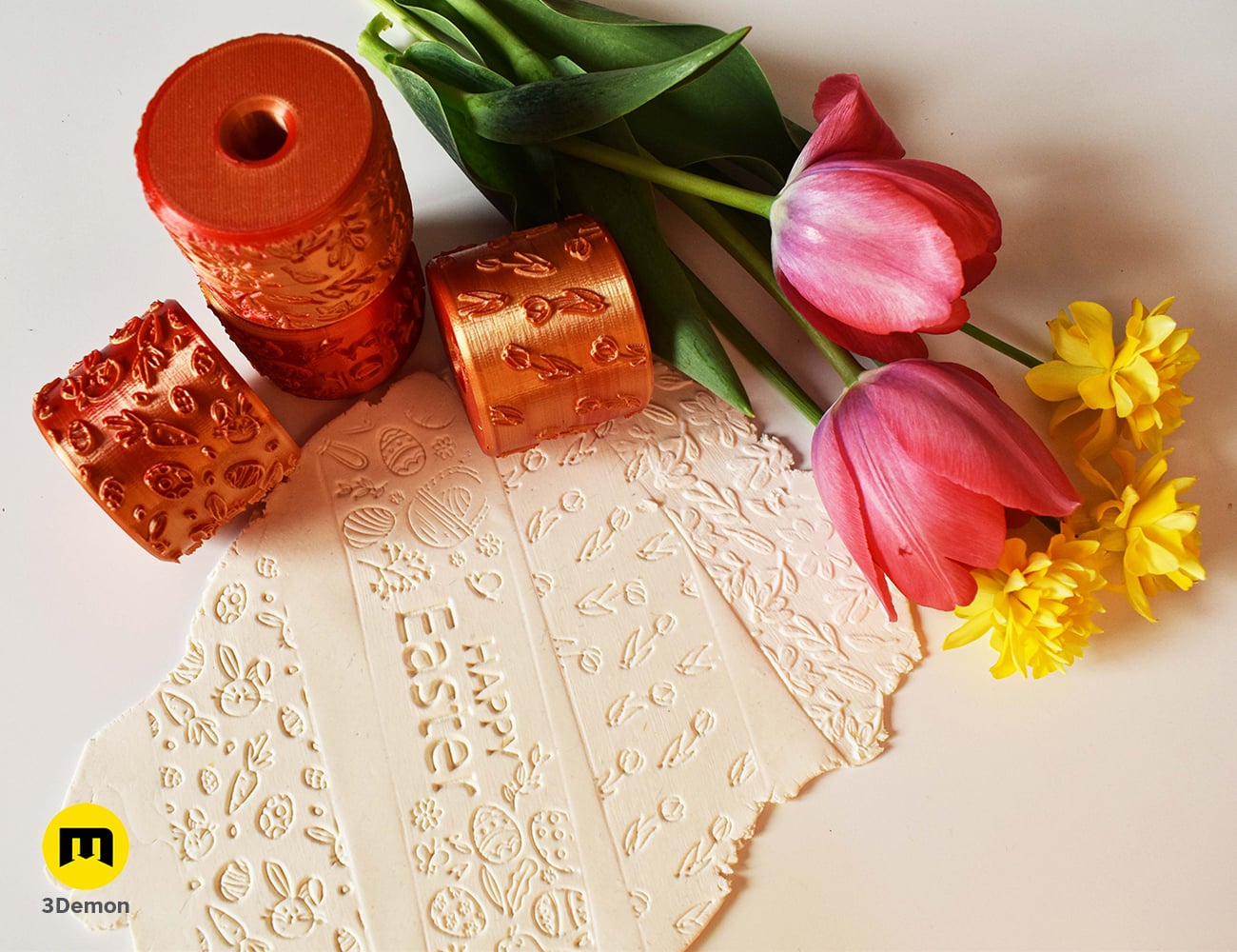 Texture Rollers โ Easter Patterns 3d model