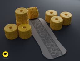 Texture Rollers โ Easter Patterns 3d model