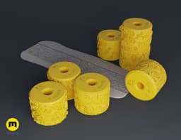 Texture Rollers โ Easter Patterns 3d model