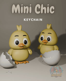 Mini Chic Keychain 3d model