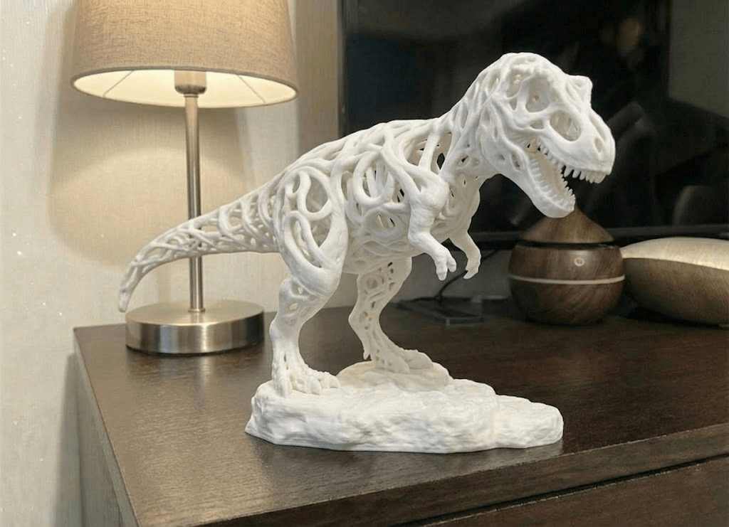Dinosauro T-Rex stile voronoi 3d model