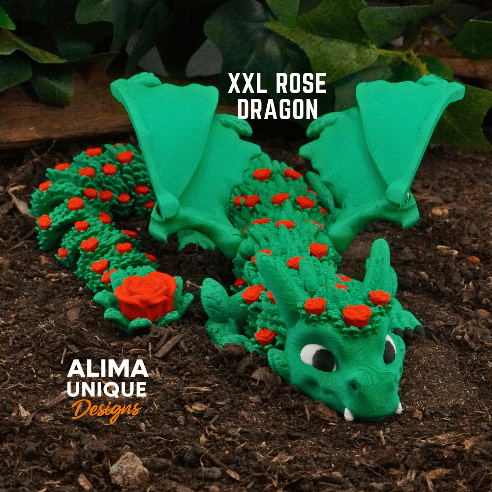 XXL Rose Dragon 3d model
