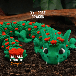 XXL Rose Dragon 3d model