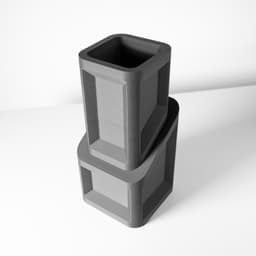 The Cano Vase, Modern and Unique Home Decor for Dried and Preserved Flower Arrangement | STL File 3d model