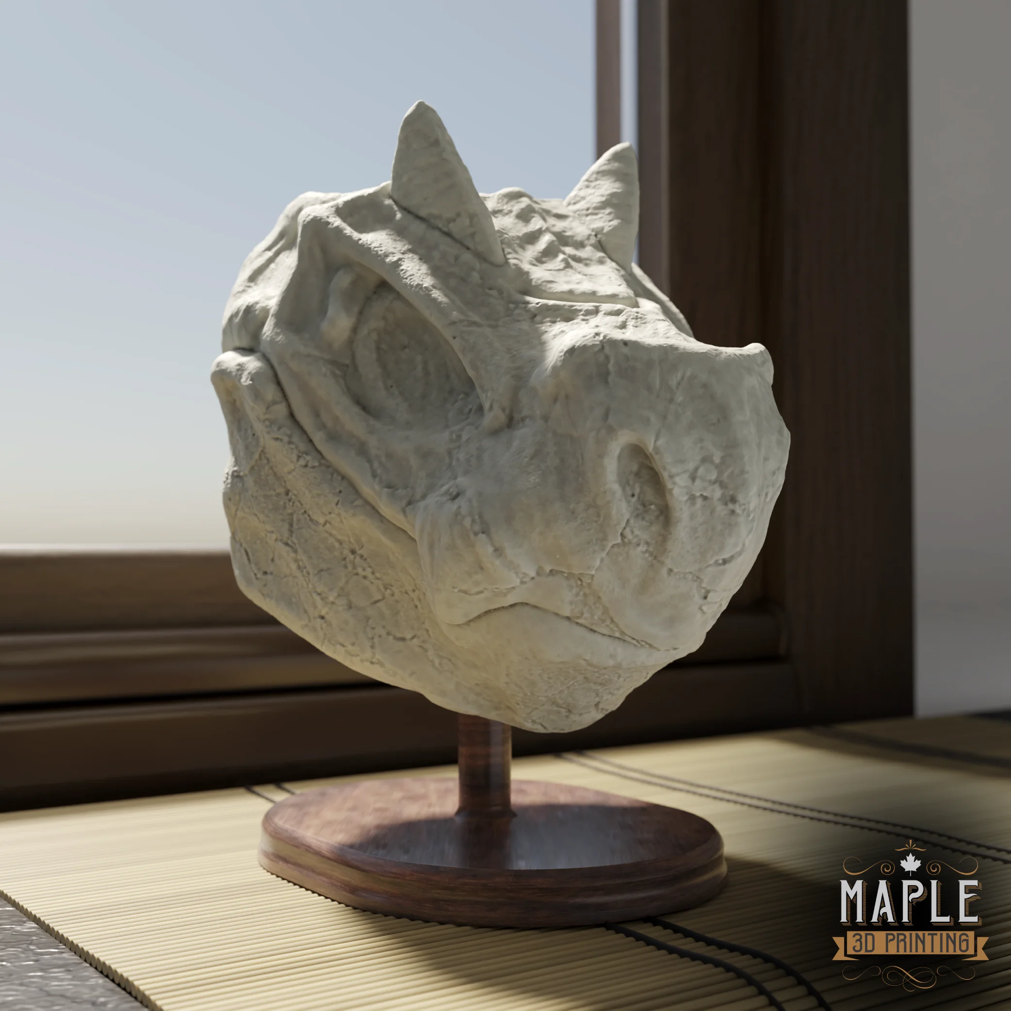 Tyrunt Skull - Solid & Hollow 3d model