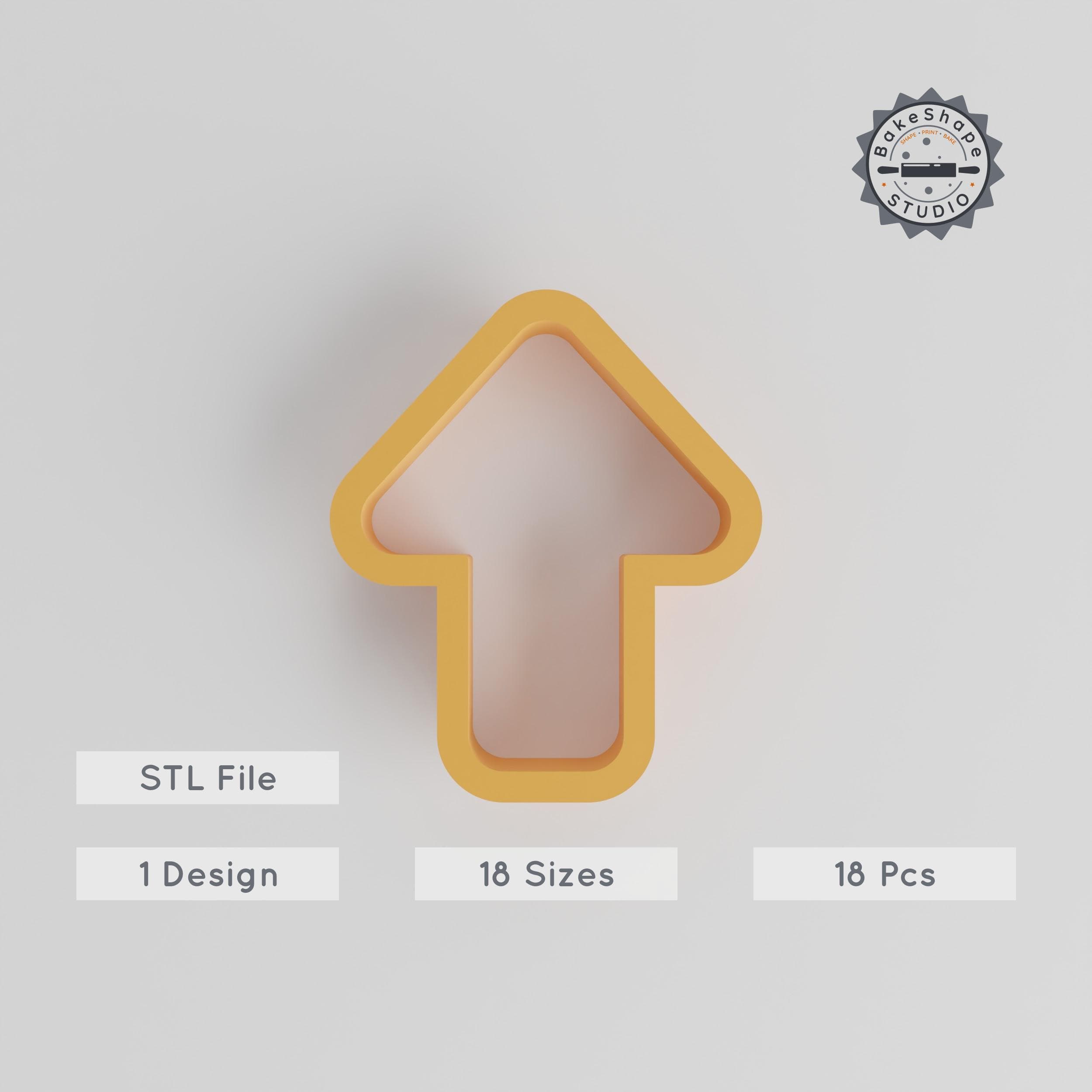 Arrow Shape Cutter Set, 18 Pieces, Multiple Sizes 0.75"-5", Perfect for Cookies, Fondant & Clay PRODUCT_99 3d model
