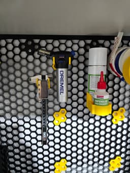 Dremel 2200 torch HSW holder (Honeycomb Storage Wall) 3d model