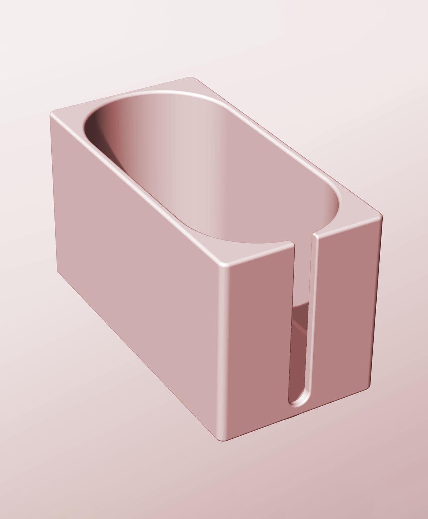 CX68-85-SS Modular slotted component container modern decor 3d model