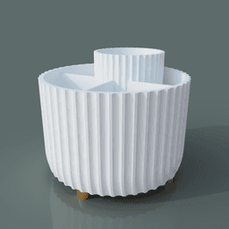 Minimalist Art Supply Holder 3d model