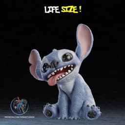 Life-Size Movie Blue Alien Dog 3D Printer File STL 3d model