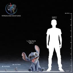 Life-Size Movie Blue Alien Dog 3D Printer File STL 3d model