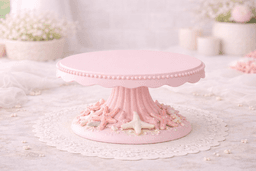 Sea World Cake Display Stand STL – Cute Ocean-Themed Pedestal for Desserts & Decor 3d model