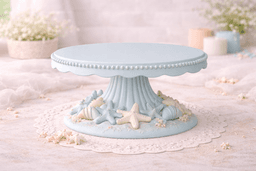 Sea World Cake Display Stand STL – Cute Ocean-Themed Pedestal for Desserts & Decor 3d model