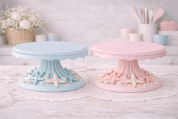 Sea World Cake Display Stand STL – Cute Ocean-Themed Pedestal for Desserts & Decor 3d model
