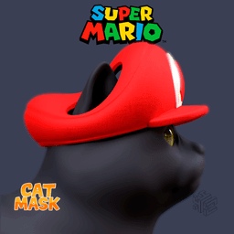 Cappy-Inspired Cat Mask – Mario Odyssey Style Costume for Cats (stl + 3mf) 3d model