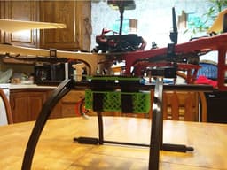 DJI F450 YKV Landing Skid Adapter and Battery Cage 3d model