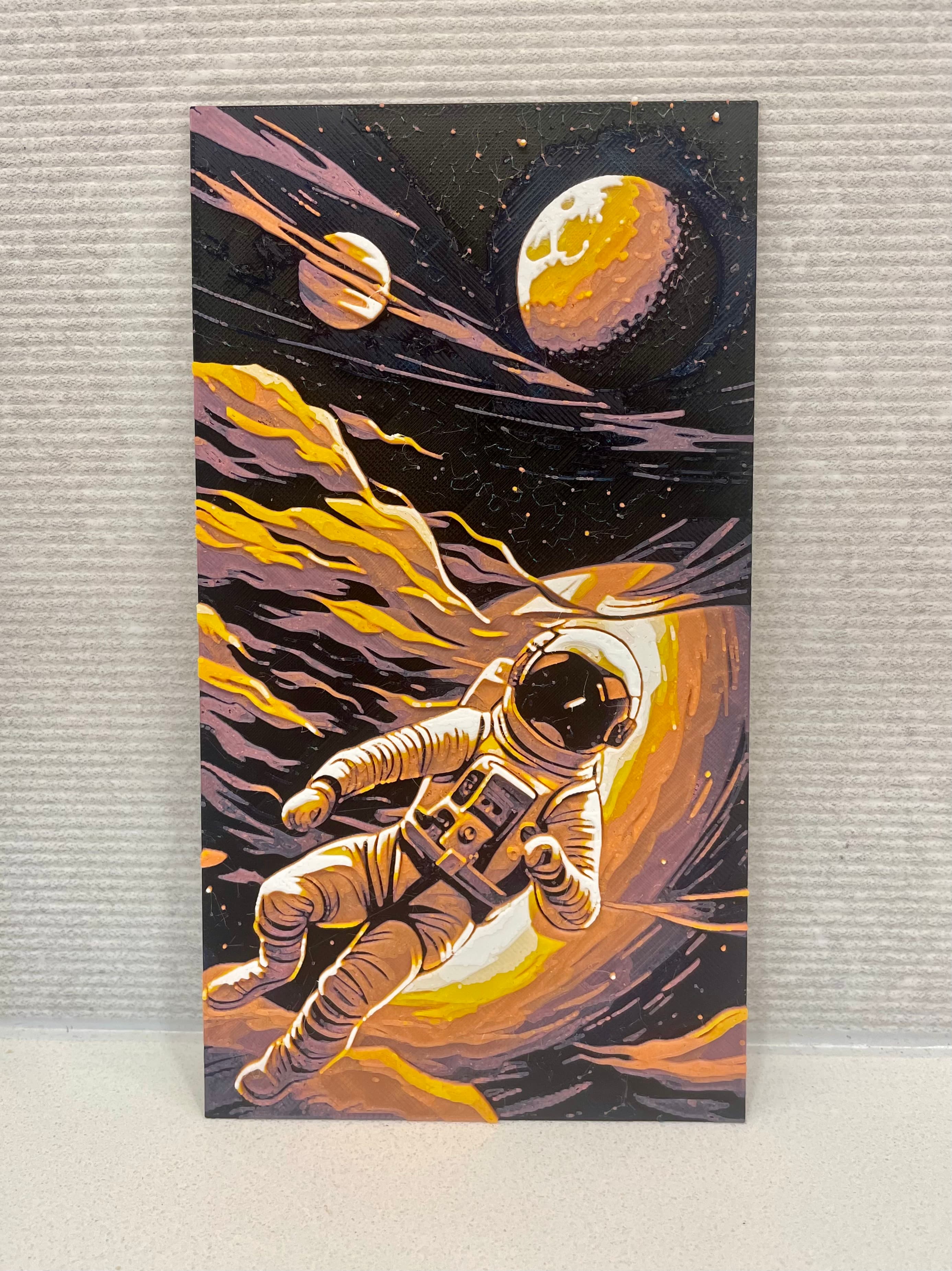 Space Drift - Hueforge Filament Painting 3d model