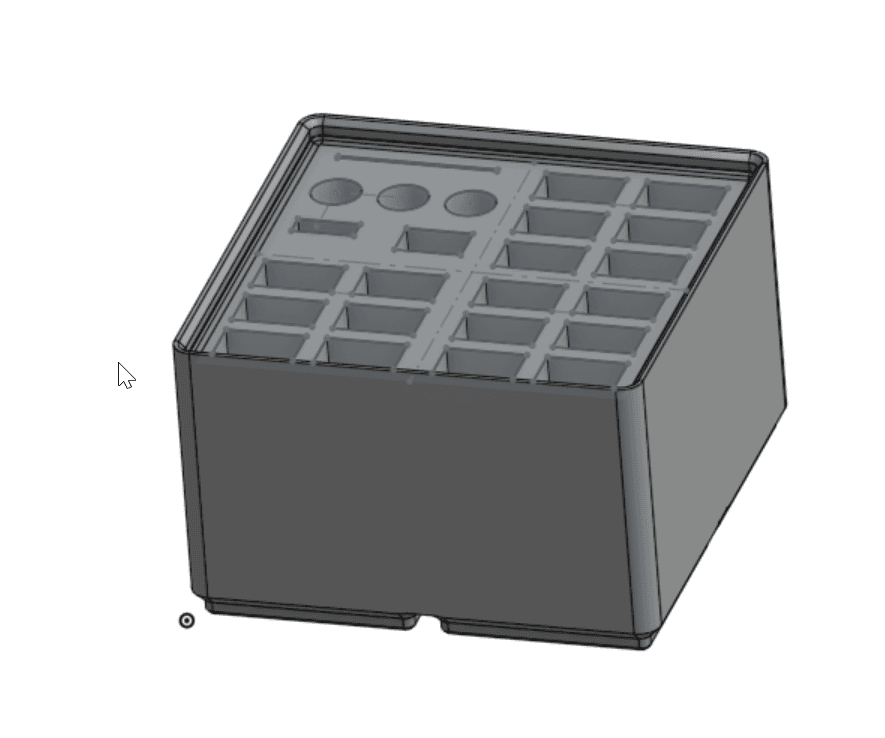 Gridfinity Exacto Knife and blades holder - 250 Pcs 2x2x49mm 3d model