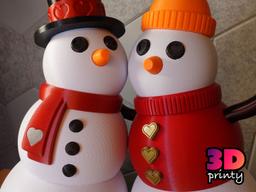 Giant Snowman - Valentine's Day Edition