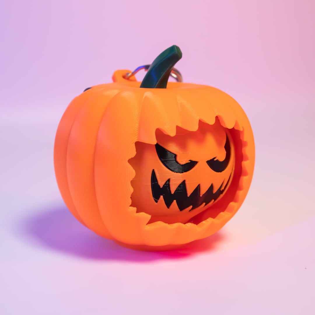 Face Changing Pumpkin - Keychain 3d model