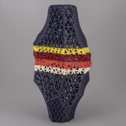 Wireframe Flint Vase 3d model