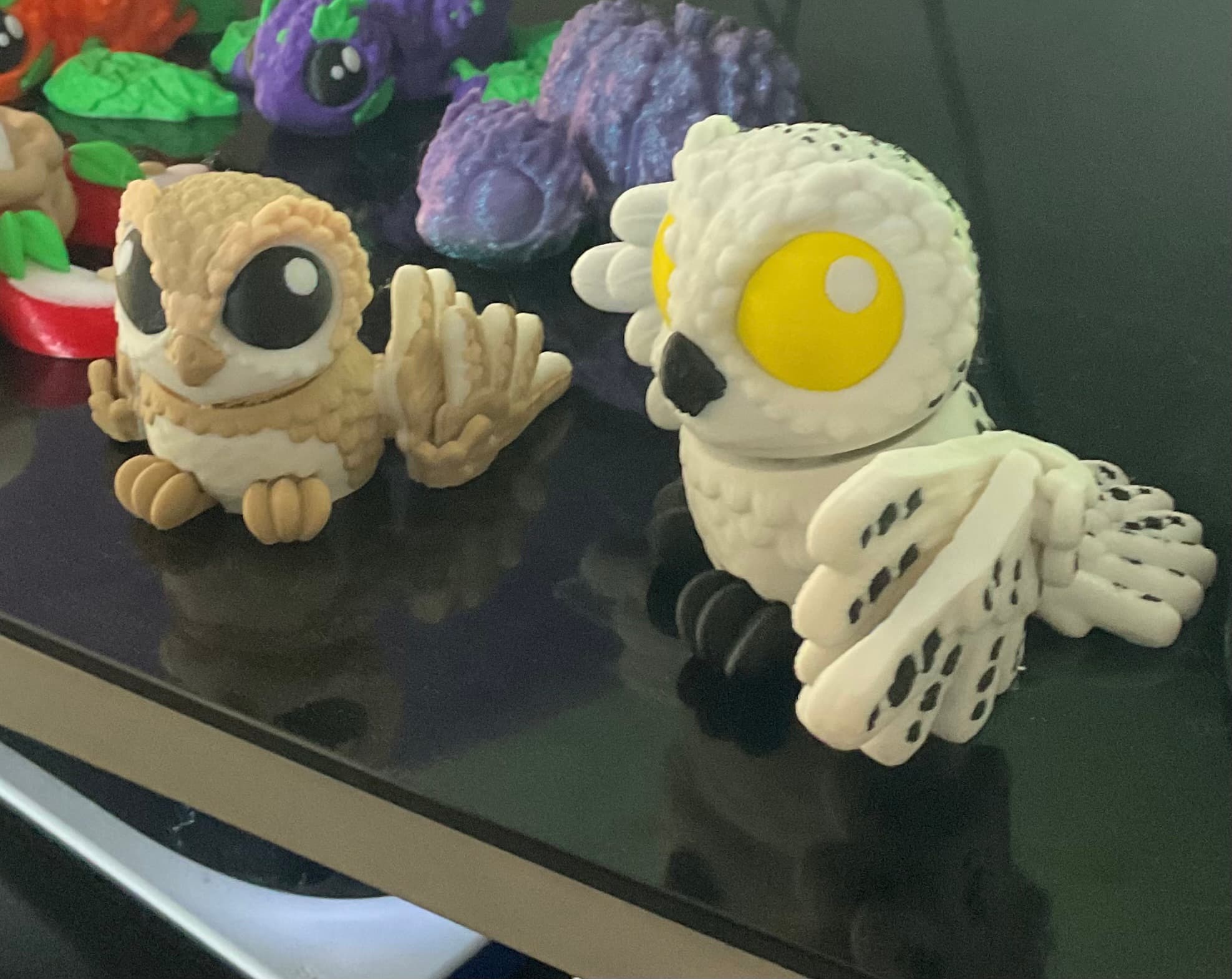 Printed at normal scales and they came out looking great. Just for fun I tried printing at 120% and it does great until it makes it to the head and neck area. It broke at the neck joint in the same area twice so I wonder if reinforcing the neck for larger scales would work. My kids love this print!