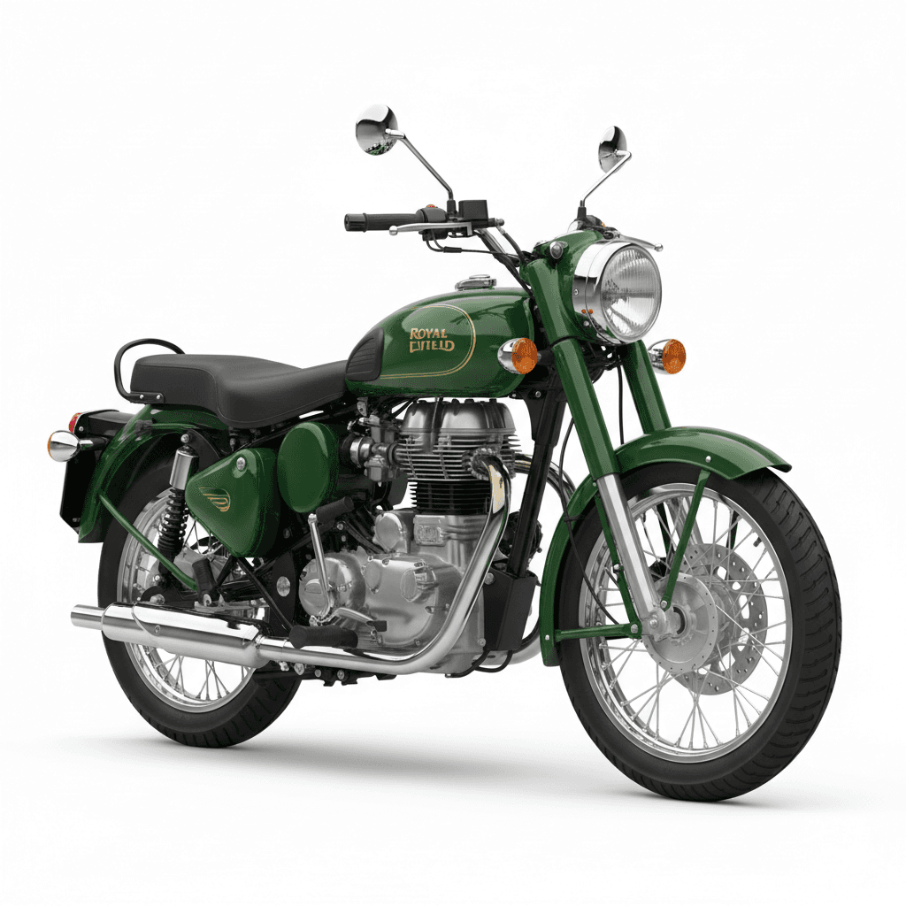 Royal Enfield Bullet 350 Vintage Motorcycle 3d model