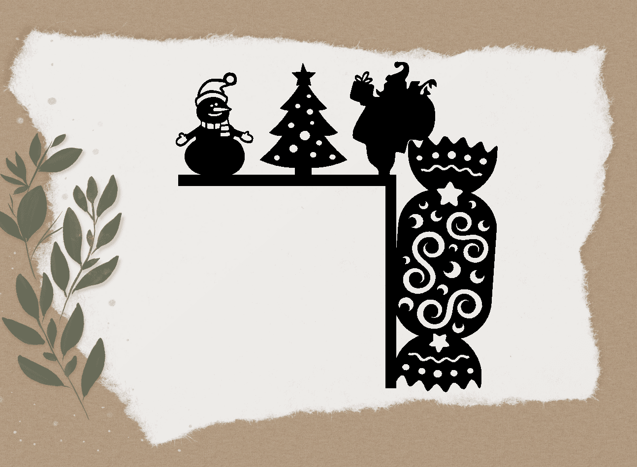 CHRISTMAS DOOR CORNER DECORATION 3d model