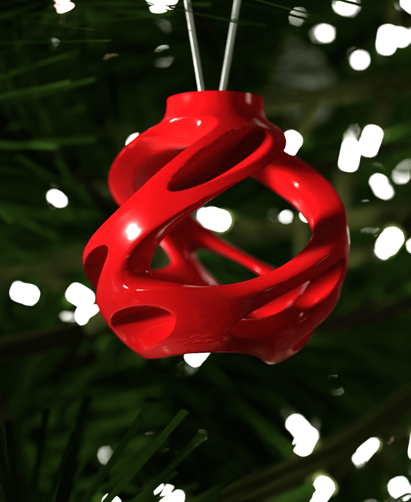 Christmas Ornament Twinkle Twists 002 3d model