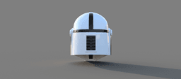 Imperial MK-5: Custom made Mandalorian Helmet STL File (3D Print File) 3d model