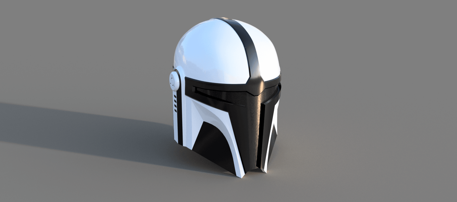 Imperial MK-5: Custom made Mandalorian Helmet STL File (3D Print File) 3d model