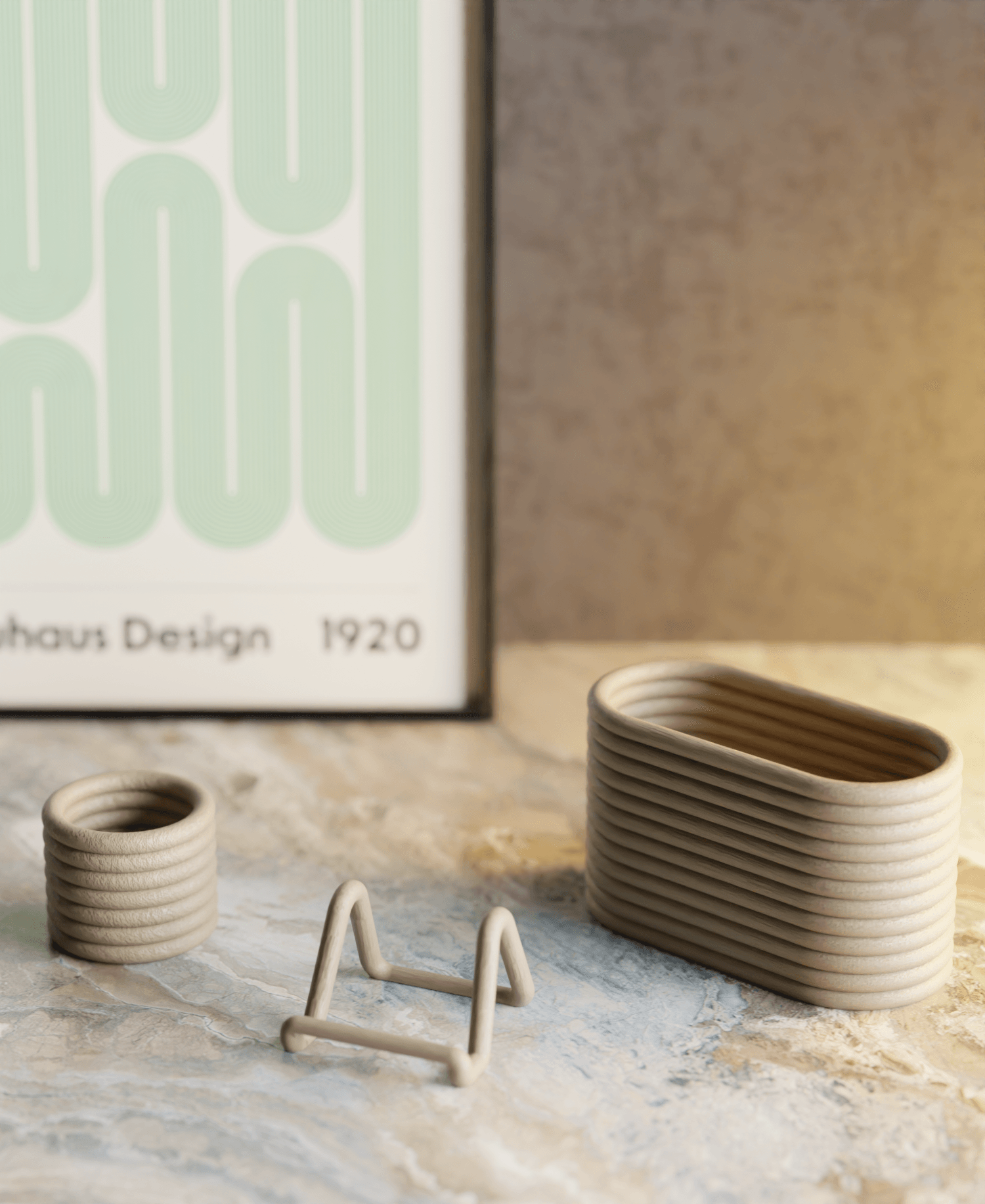 Nova Nesting Trio: A Harmonious Blend of Form and Function 3d model