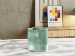 TidalFlow Planter + Base 3d model