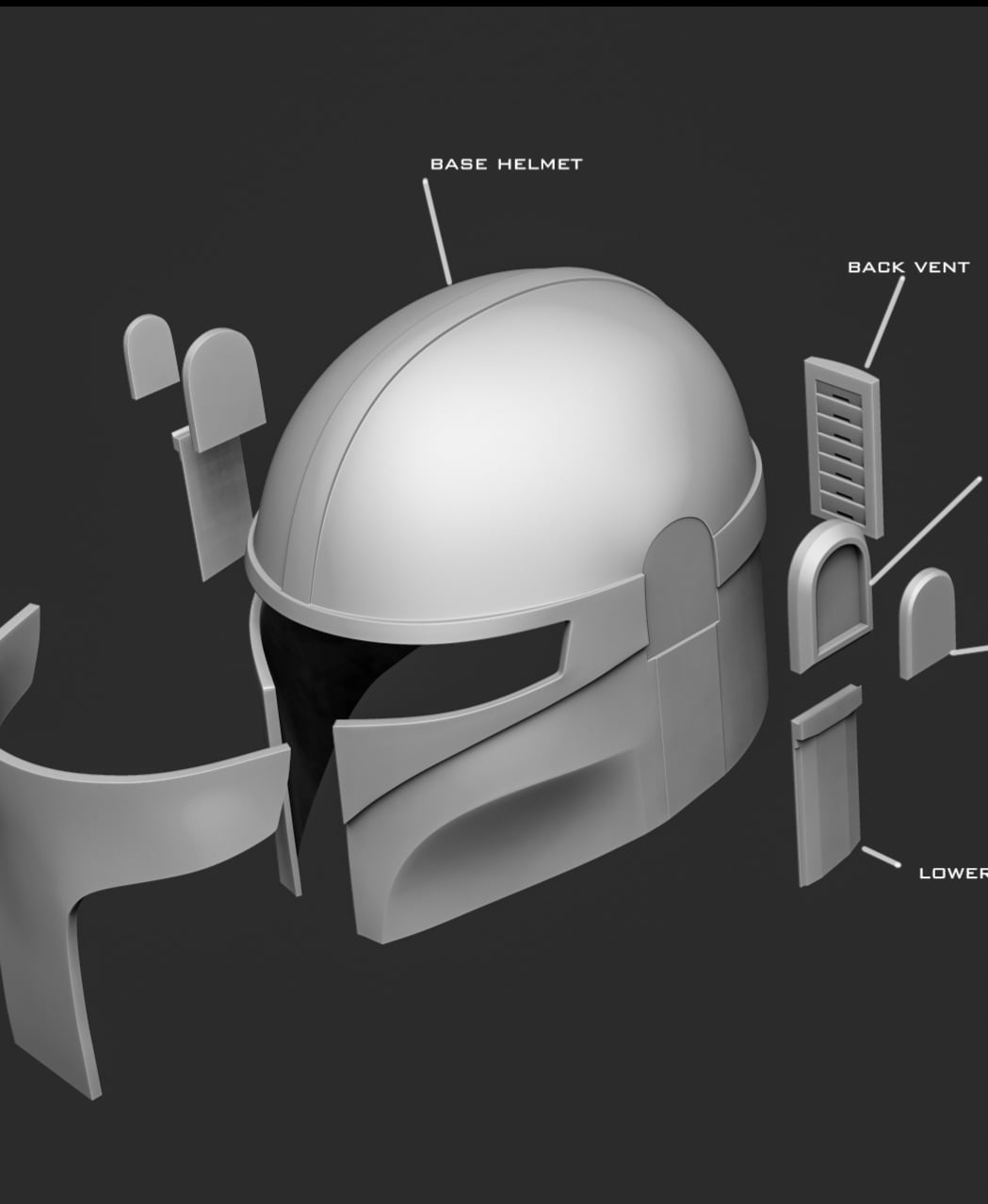 Foundling Ragnar helmet 3d model
