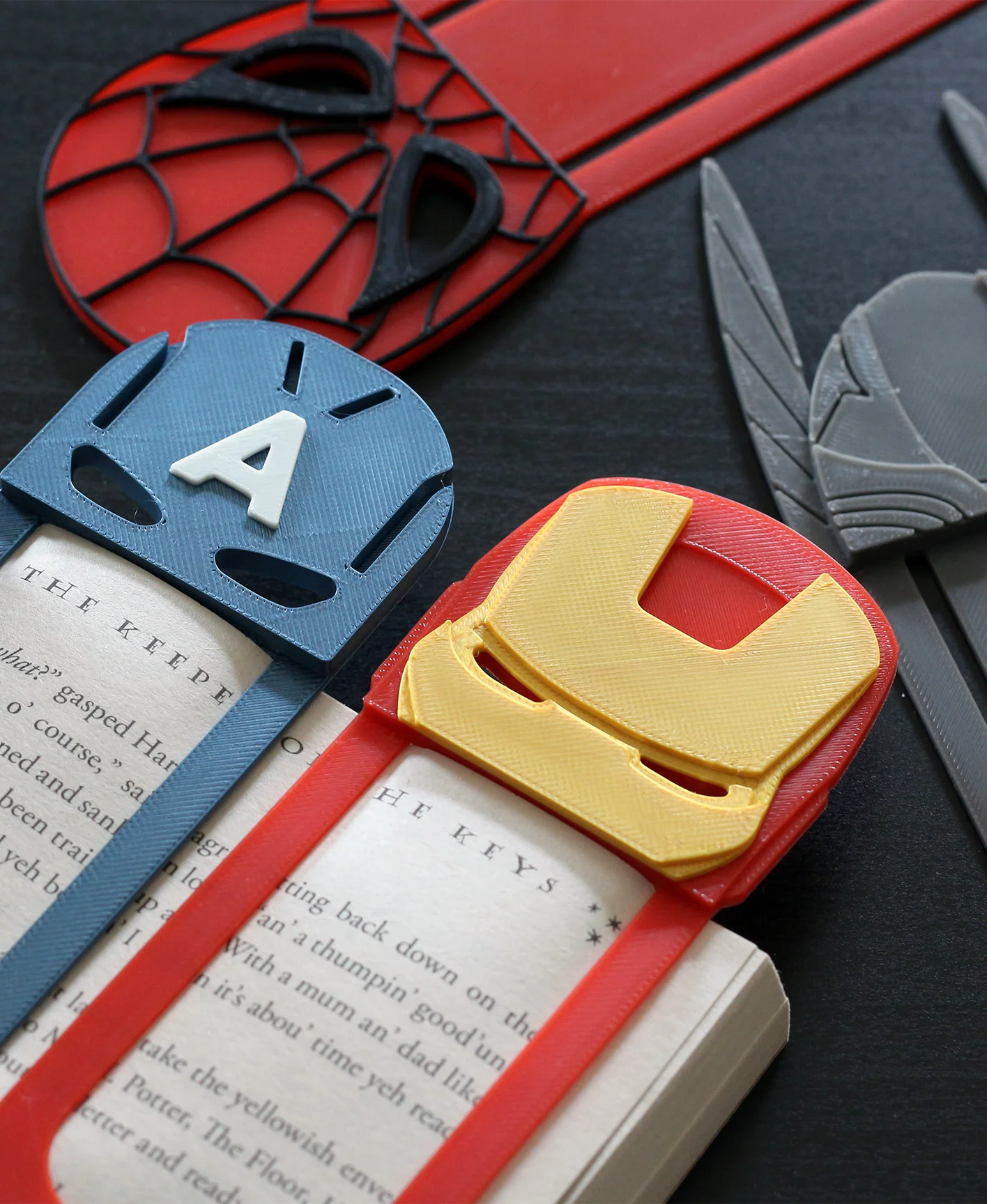 Avengers Bookmarks - Marvel Superheroes 3d model