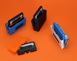 Retro Cassette Tape Player Fidget Clicker Keychain 3d model